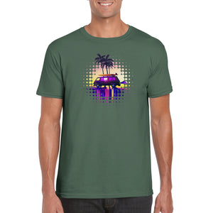 Synthwave Surfs up - Classic Unisex Crewneck T-shirt